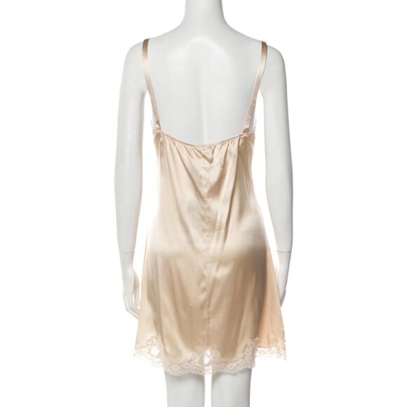 Dolce & Gabanna Silk Lace Trim Embellishment Nightgown/ Slip Dress - Picture 3 of 11